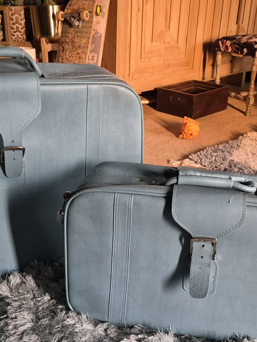 VINTAGE SAMSONITE ROYAL TRAVELLER SIDEKICK 2PC